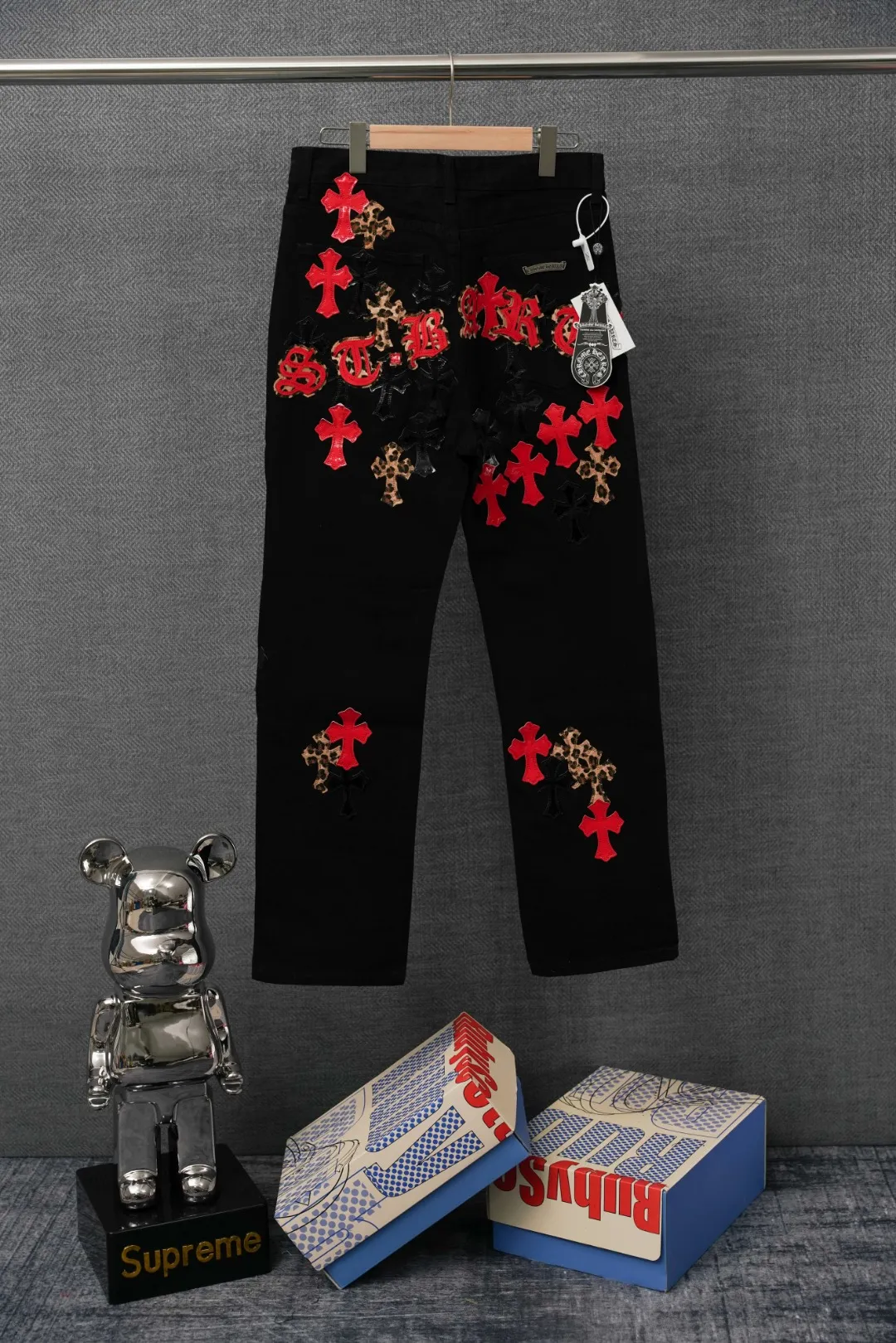 ：S 020 & Chrome Hearts Same Style ：Black Size：28 30 32 34 （S-XL)
